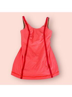 LULULEMON Orange Seamed Workout Tank Top Size US 4